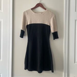 KNITZ FOR LOVE & LEMONS Medium Color Block Sweater Dress